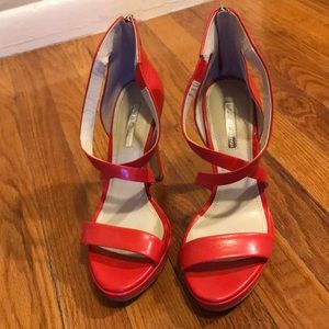 Red BCBG heels